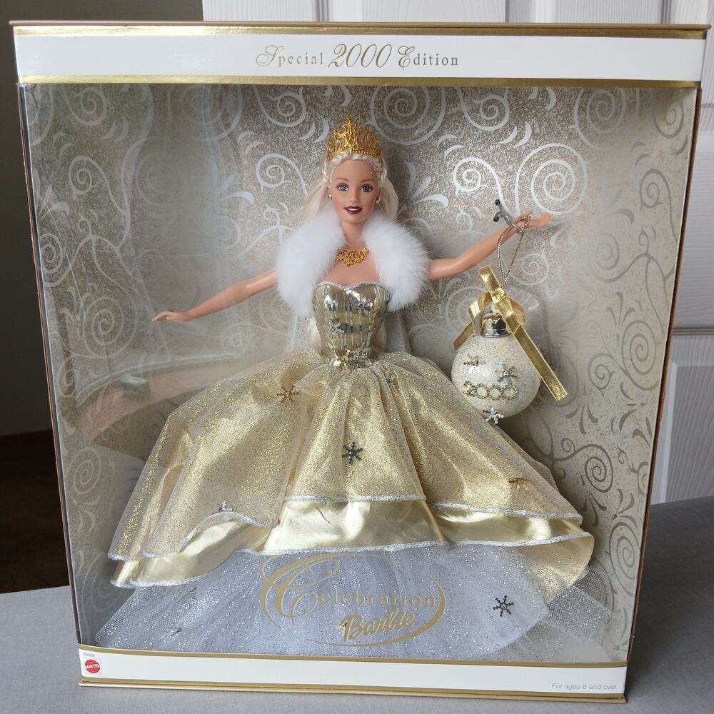Celebration Barbie Doll Special 2000 Edition NIB NRFB 28269 Vtg Y2K gold blond
